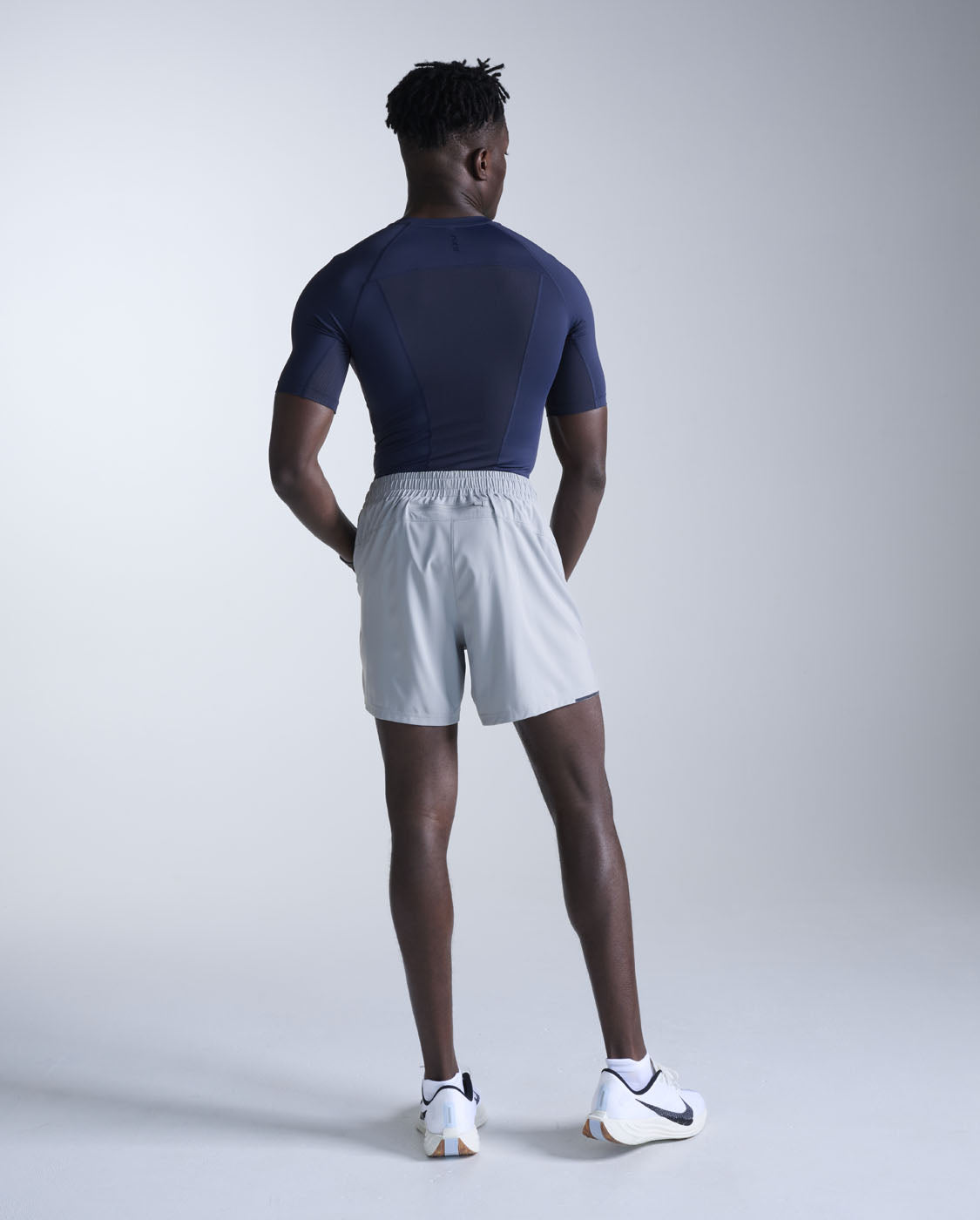 Core Compression Short Sleeve, Navy/Navy