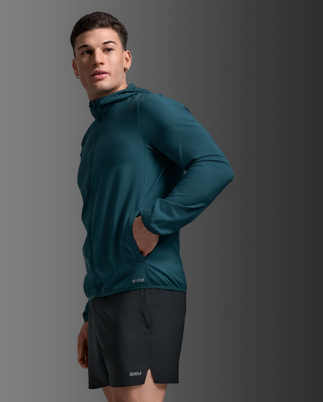 Aero Jacket, Dark Moss/Silver Reflective