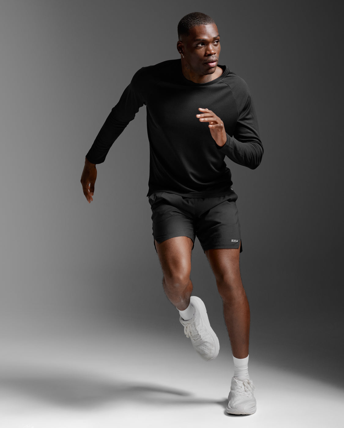 Aero Mesh Long Sleeve, Black/Silver Reflective
