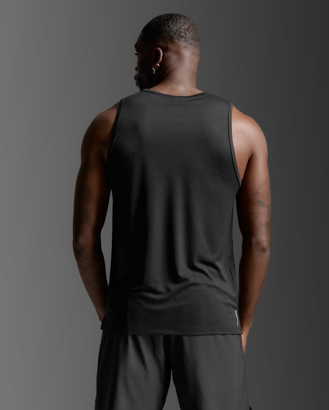Aero Mesh Tank, Black/Silver Reflective