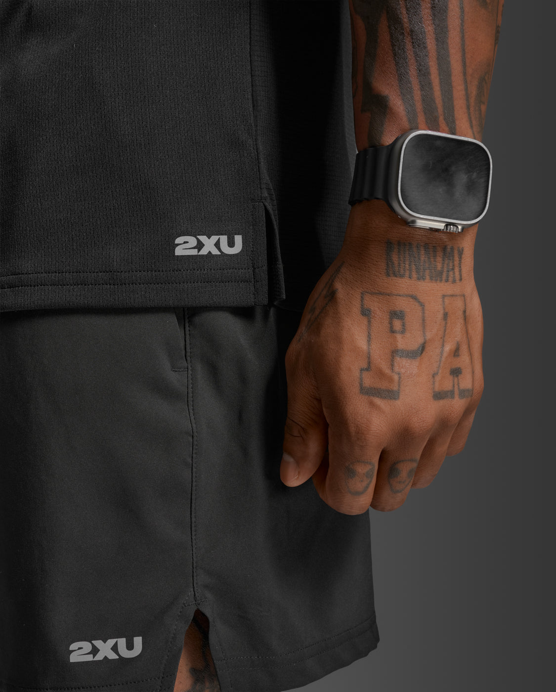 Aero Mesh Tee, Black/Silver Reflective