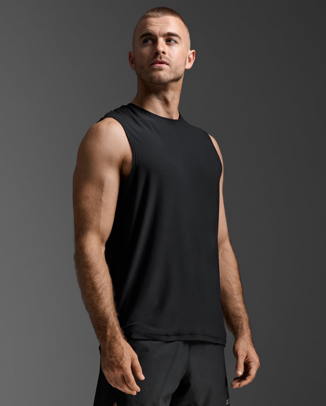 Signature Soft Jersey Tank, Black/Black