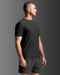 Signature Soft Jersey Tee, Black/Black