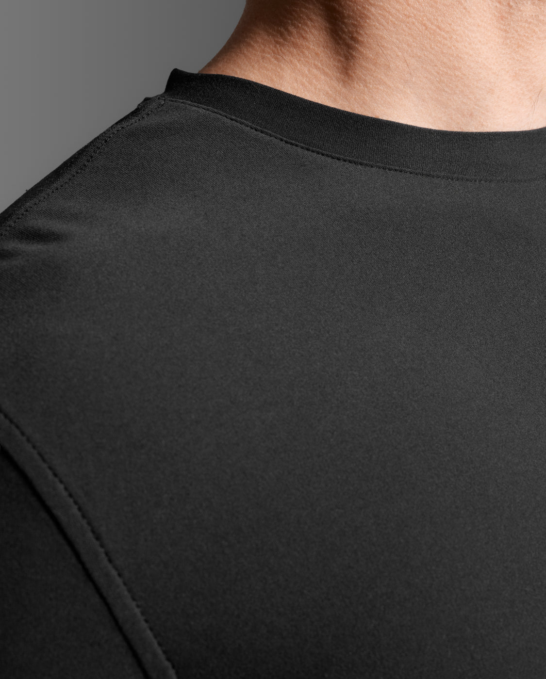 Signature Soft Jersey Tee, Black/Black