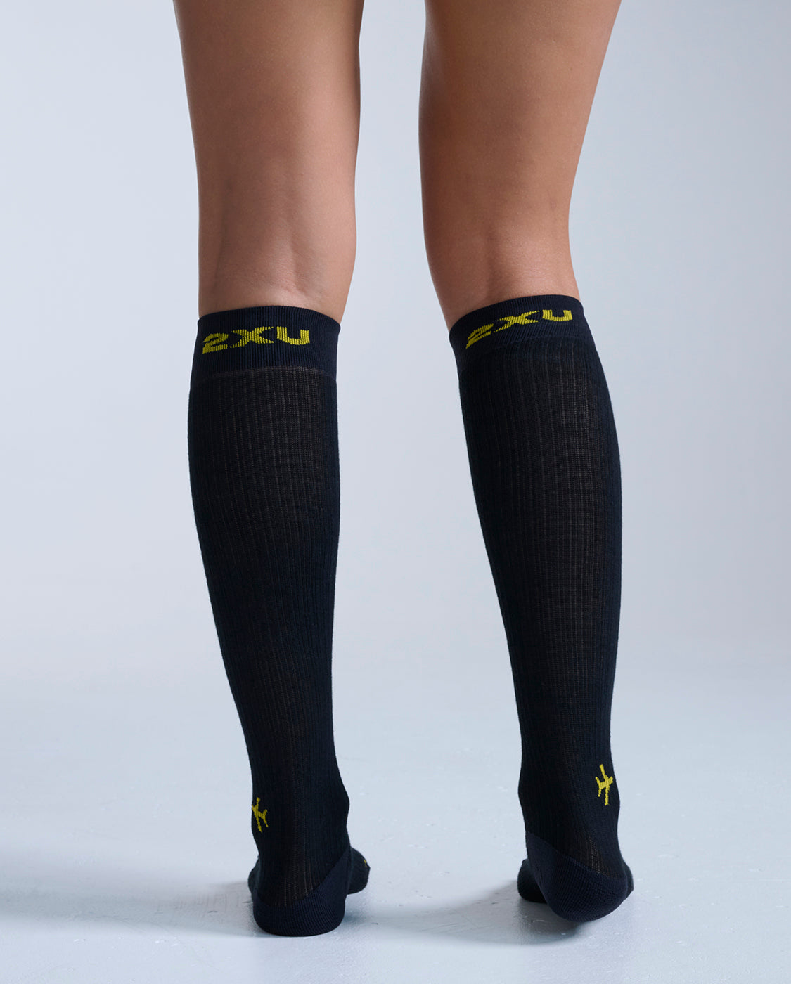 Flight Bamboo Charcoal Compression Socks, Black/Yellow