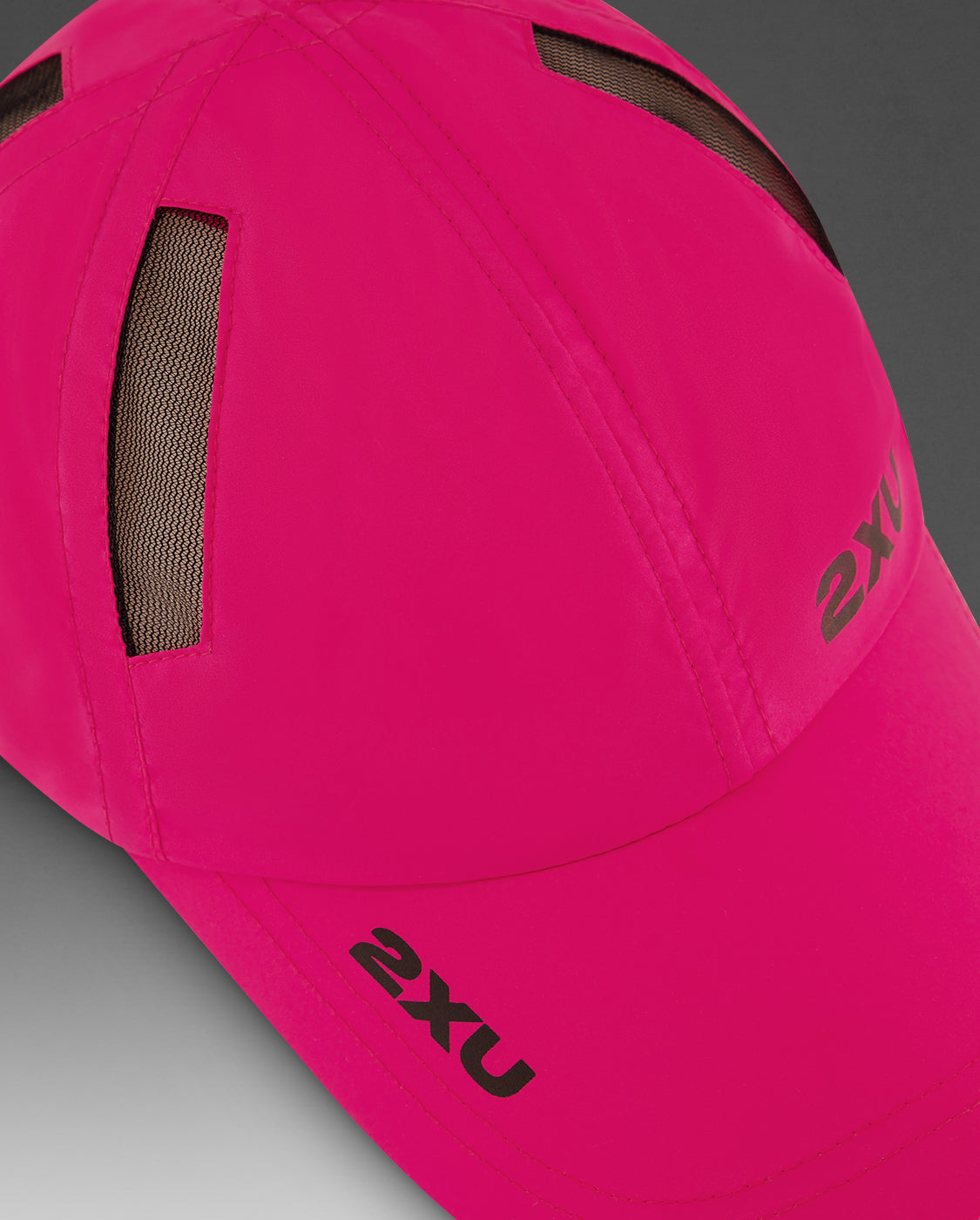 Run Cap, Fuchsia/Black