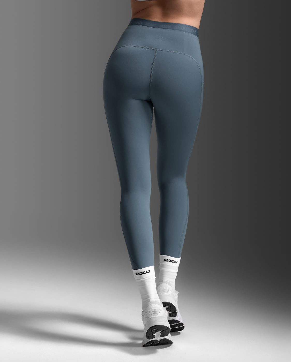 Form Stash Hi-Rise Compression Tights, Dark Sage/Dark Sage