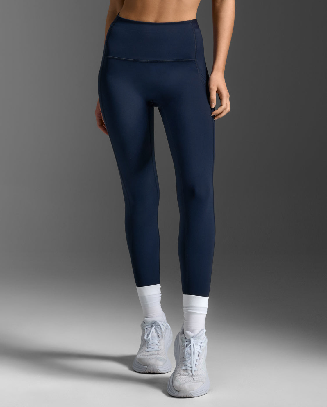 Form Stash Hi-Rise Compression Tights, Midnight/Midnight
