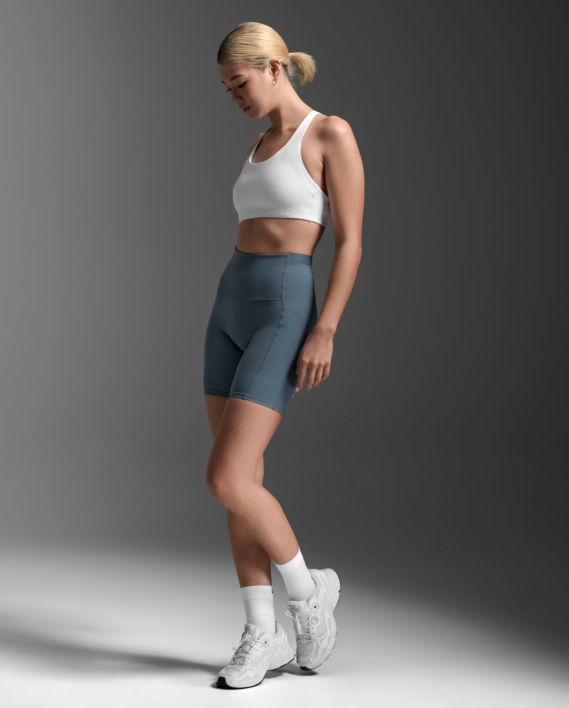 Form Stash Hi-Rise Bike Shorts, Dark Sage/Dark Sage