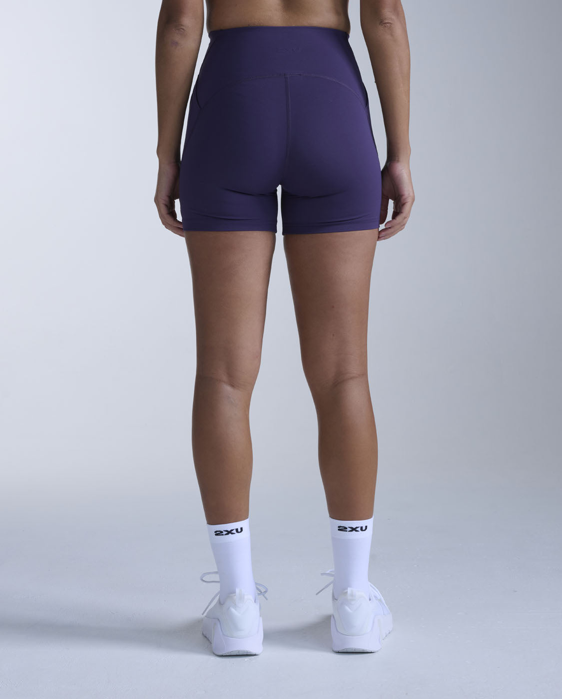 Flex Hi-Rise Compression 4 Inch Shorts, Velvet Purple/Velvet Purple