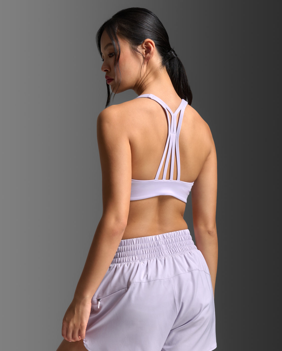 Form Strappy Low Impact Bra, Virtual Violet/Virtual Violet