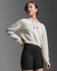 Form Smooth Spacer Crop Hoodie, Moon/Moon