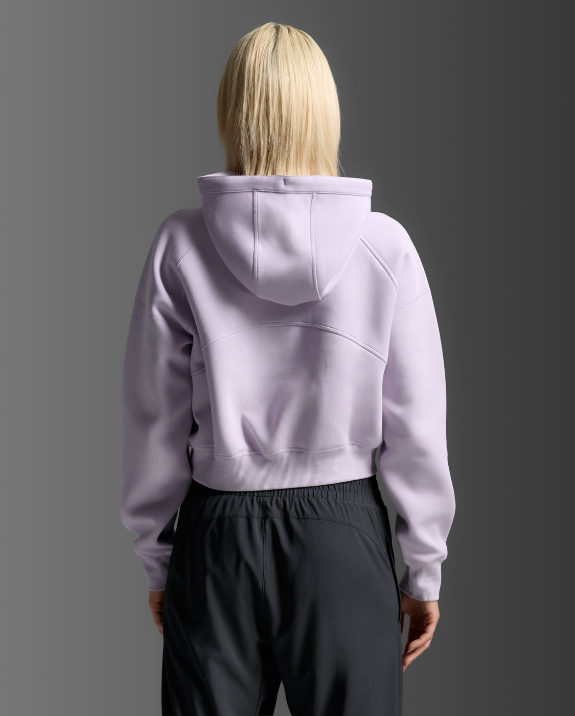 Form Smooth Spacer Crop Hoodie, Virtual Violet/Virtual Violet