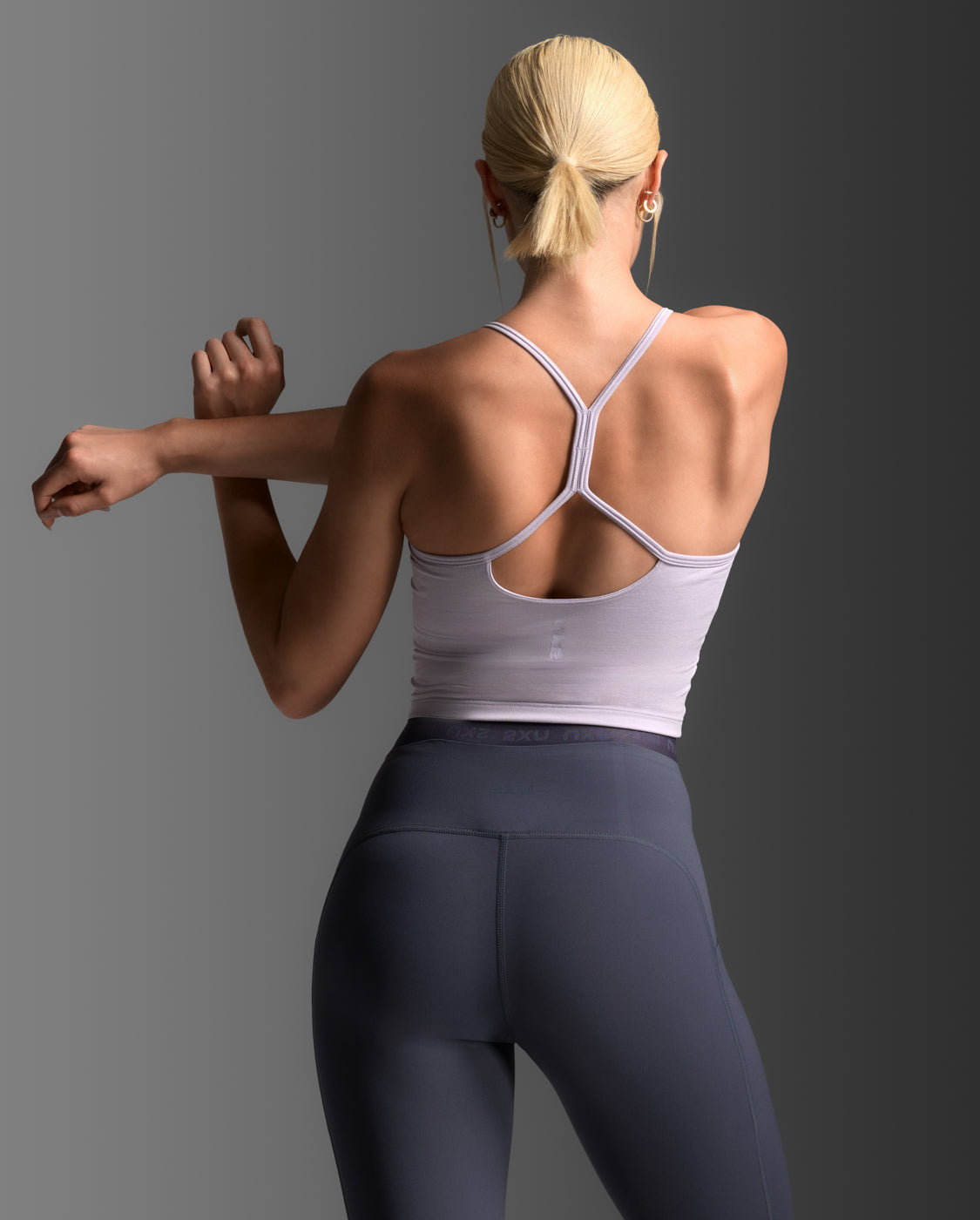 Flex Strappy Crop Tank, Virtual Violet/Virtual Violet