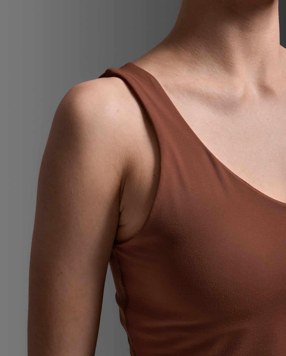 Fluid Longline Bra, Sepia/Sepia