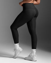 Fluid Hi-Rise Tights, Black/Black