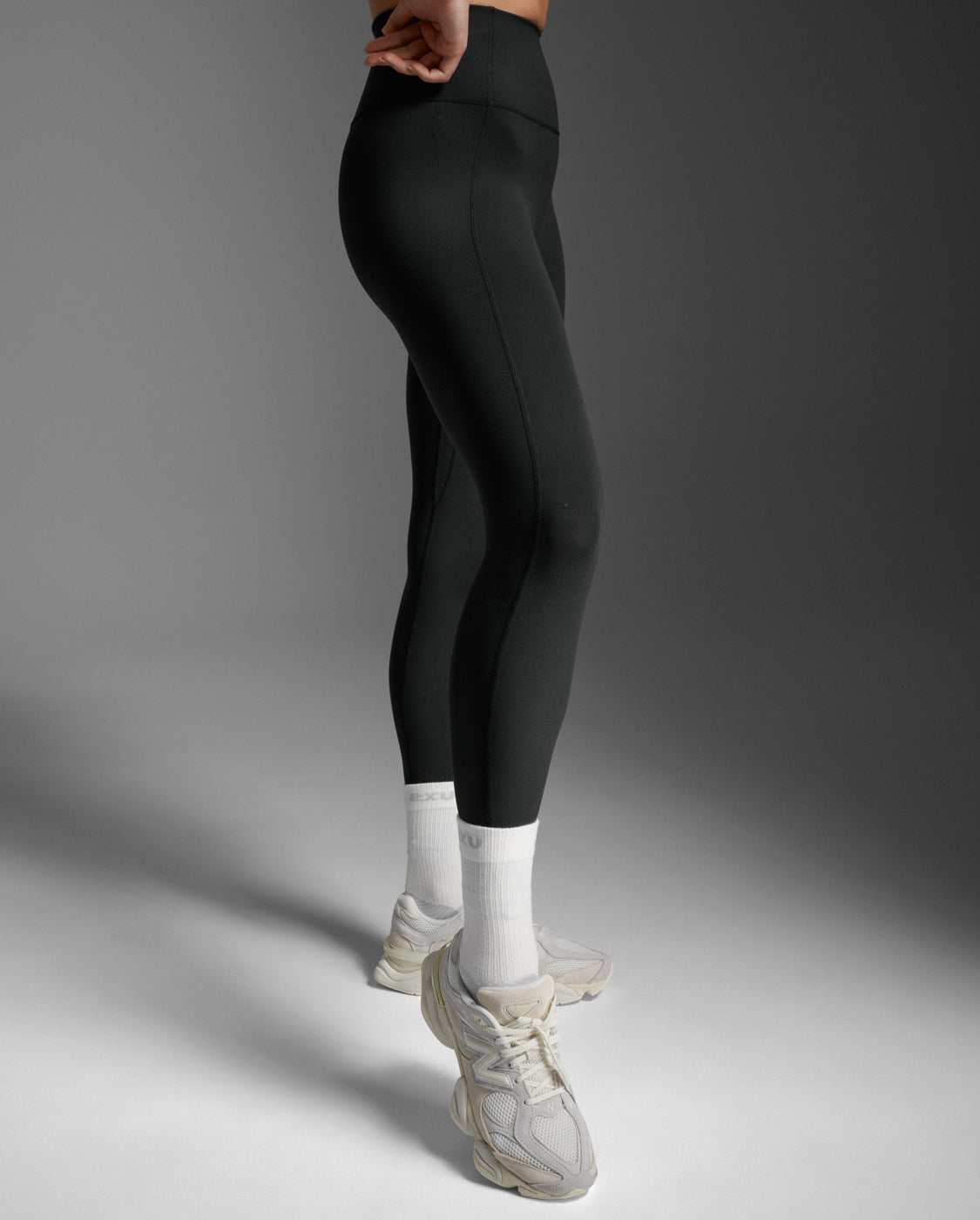 Fluid Hi-Rise Tights, Black/Black
